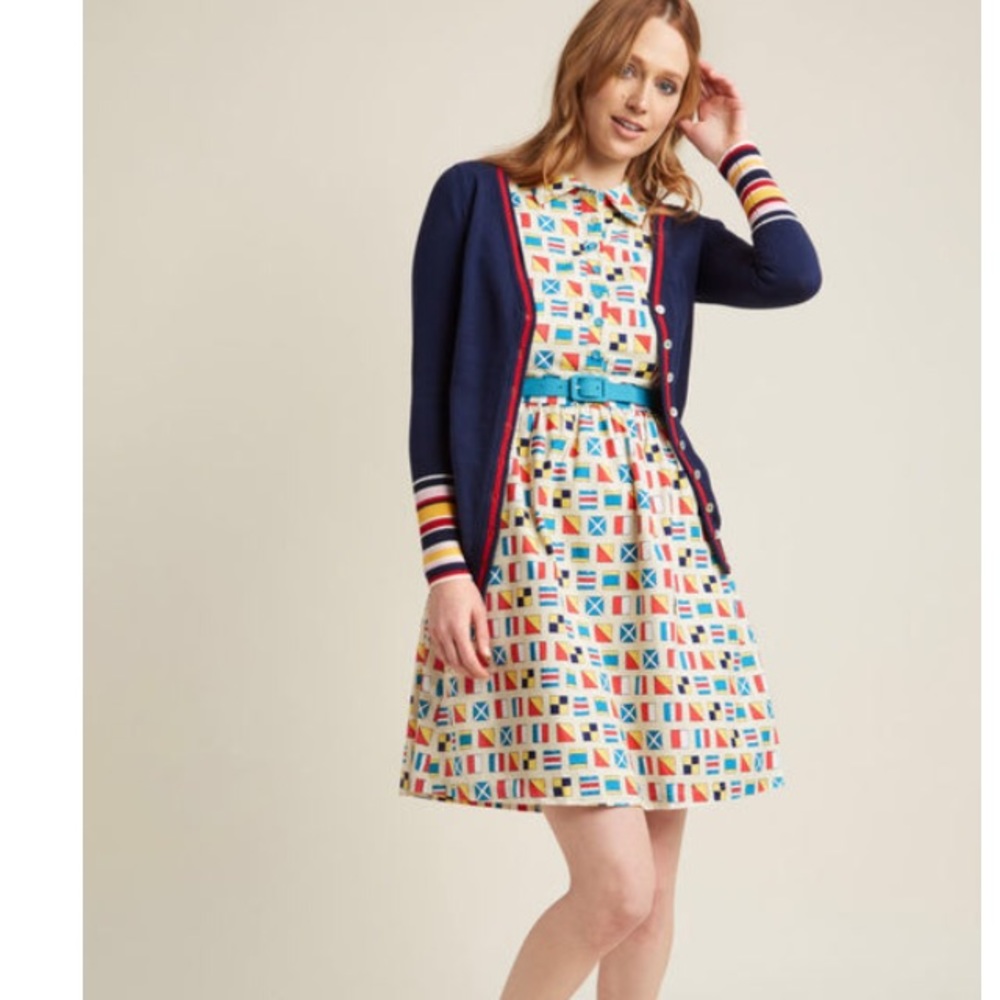 Modcloth Fits the Function Dress Pennant Flag